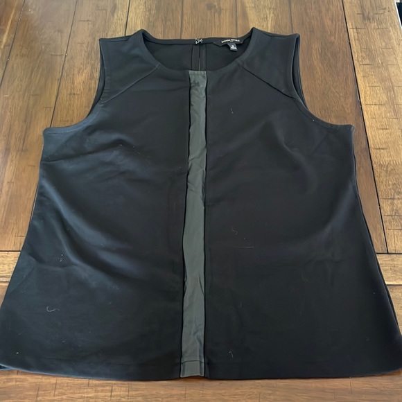 Banana Republic Faux Leather Detail Blouse - Picture 1 of 4